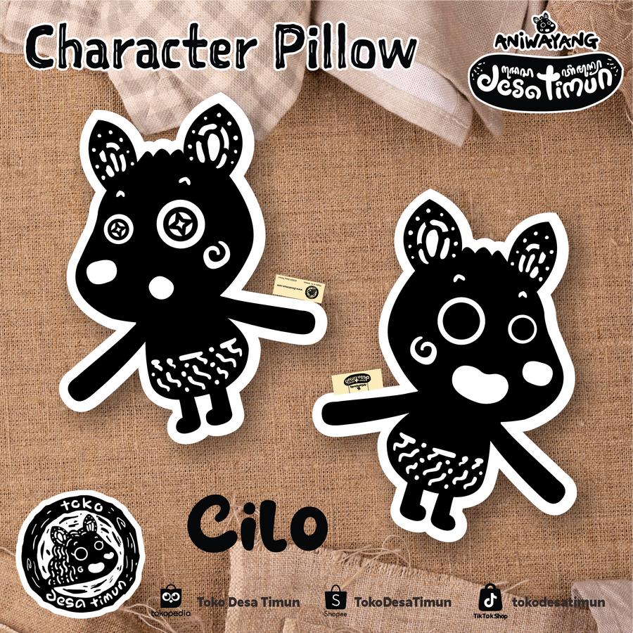 Image 4 for Boneka Bantal Karakter (Cila, Cili, Cilo, Ayam, Kodok) - Cila Full Body image