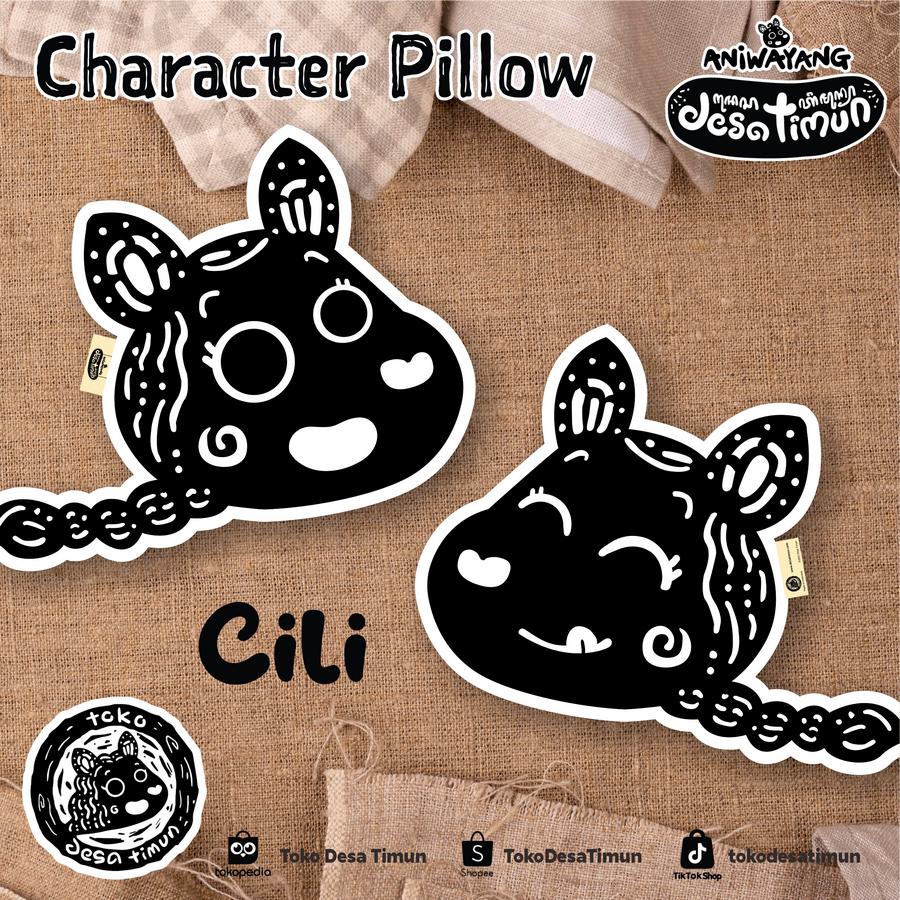Image 5 for Boneka Bantal Karakter (Cila, Cili, Cilo, Ayam, Kodok) - Cila Full Body image